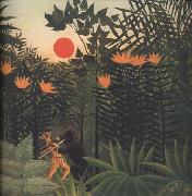 Henri Rousseau Exotic Landscape oil painting